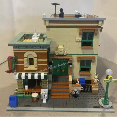 1245PCS Hot Sale Street View Moc Modular Building Sesame Street DIY ChildrenToy Christmas Building Blocks BirthdayGift 3 - LEPIN LEPIN Store