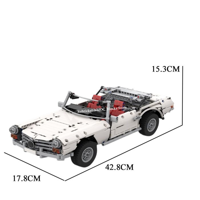 1445PCS classic retro city supercar with retractable roof rc racing technology car block smodel DIY children 5 - LEPIN LEPIN Store