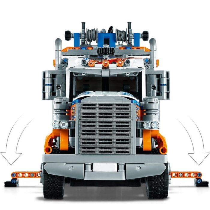 2017PCS MOC Engineering Wrecker Heavy Hauling Crane RC Trailer Tower Head technology ChildrenToy Christmas Blocks Gift 1 - LEPIN LEPIN Store