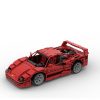 2596PCS 1 10 red F40 classic supercar static version super racing technology car DIY ChildrenToy Christmas - LEPIN LEPIN Store