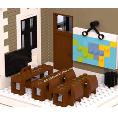 3090PCS Hot Selling Street View Moc Modular Building Public Elementary School DIY Children s Toys Birthday 4 - LEPIN LEPIN Store