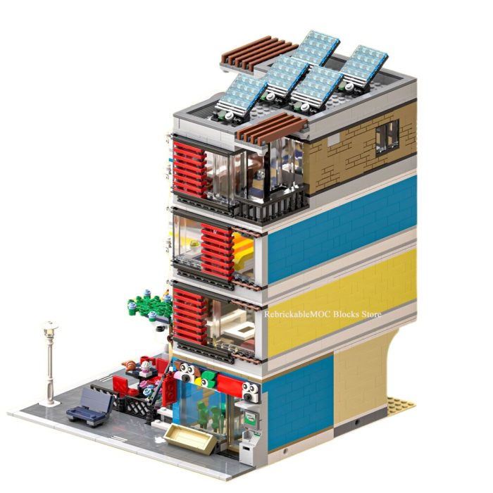 3446PCS Hot Sale Street View Modular Building Corner Cafe Pet Shop and House DIY Children Toy 1 - LEPIN LEPIN Store