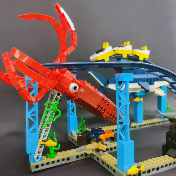 37400 JIESTAR Moc Underwater Deeplift Roller Coaster Amusement Park Playground Brick Model Building Blocks Girls Toys 4 - LEPIN LEPIN Store