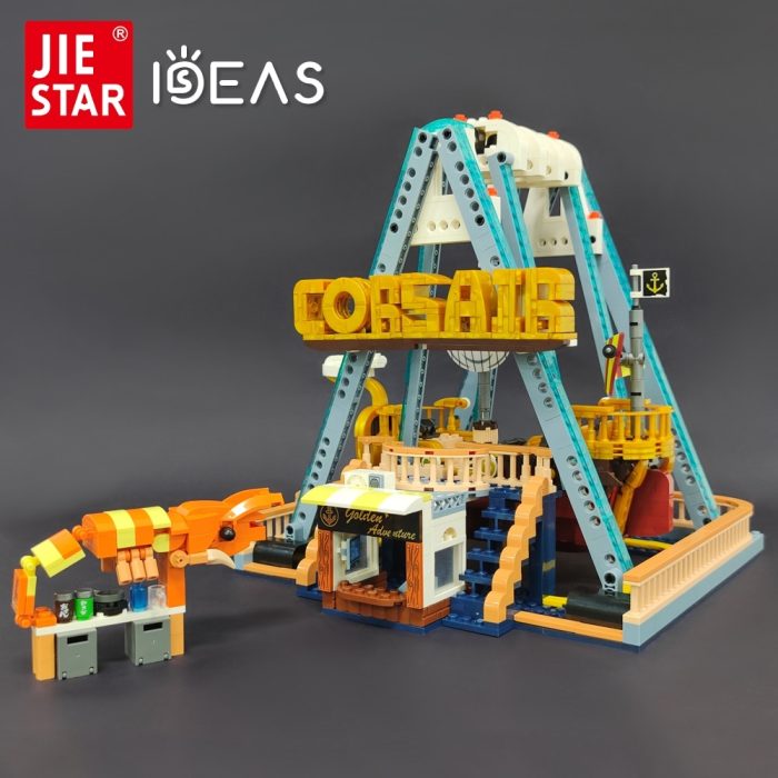 37401 JIESTAR Underwater Adventure Corsair Ship Moc Amusement Park Playground Brick Model Building Blocks Girls Toys - LEPIN LEPIN Store