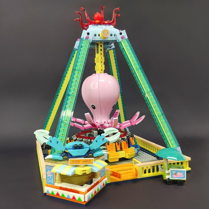 37402 JIESTAR Moc Undersea Amusement Park Octopus Tornado Brick Ideas Model Building Blocks Girls Figures Toys 2 - LEPIN LEPIN Store