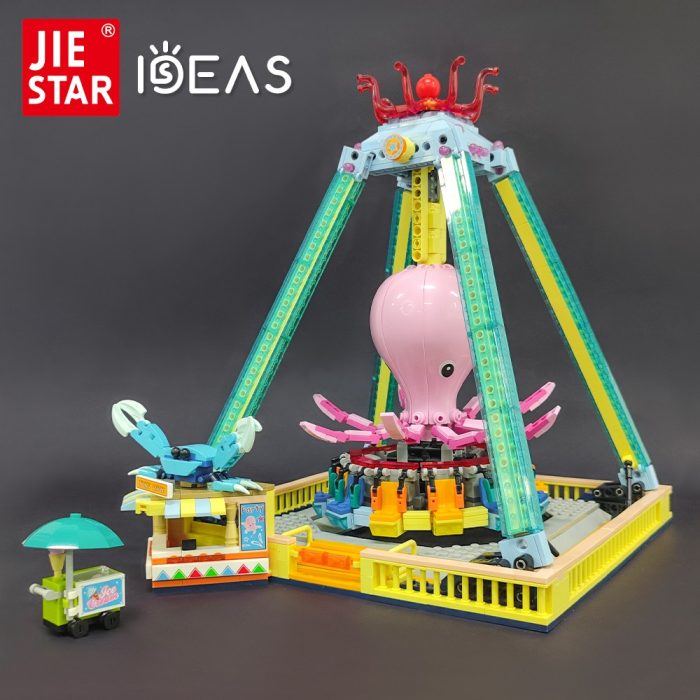 37402 JIESTAR Moc Undersea Amusement Park Octopus Tornado Brick Ideas Model Building Blocks Girls Figures Toys - LEPIN LEPIN Store