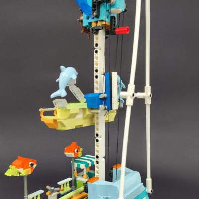 37403 Jiestar Moc Underwater Amusement Park Playground Downhill Jumping Machine Brick Model Building Blocks Girls Toys 4 - LEPIN LEPIN Store