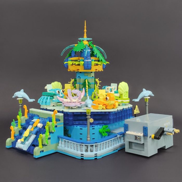 37404 JIESTAR Moc Paradise Ocean Maelstrom Box Ideas Amusement Park Brick Model Building Blocks Girls Figure 1 - LEPIN LEPIN Store