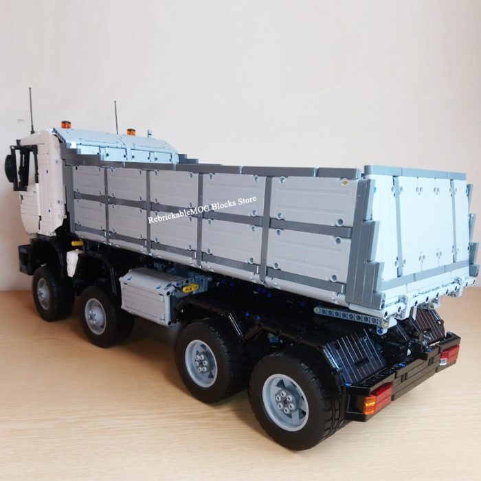 5572PCS Engineering Container Tractor Dump Truck Electric Remote Control Blocks technologyTrailer DIY ChildrenToy Gift MOC 5287 2 - LEPIN LEPIN Store