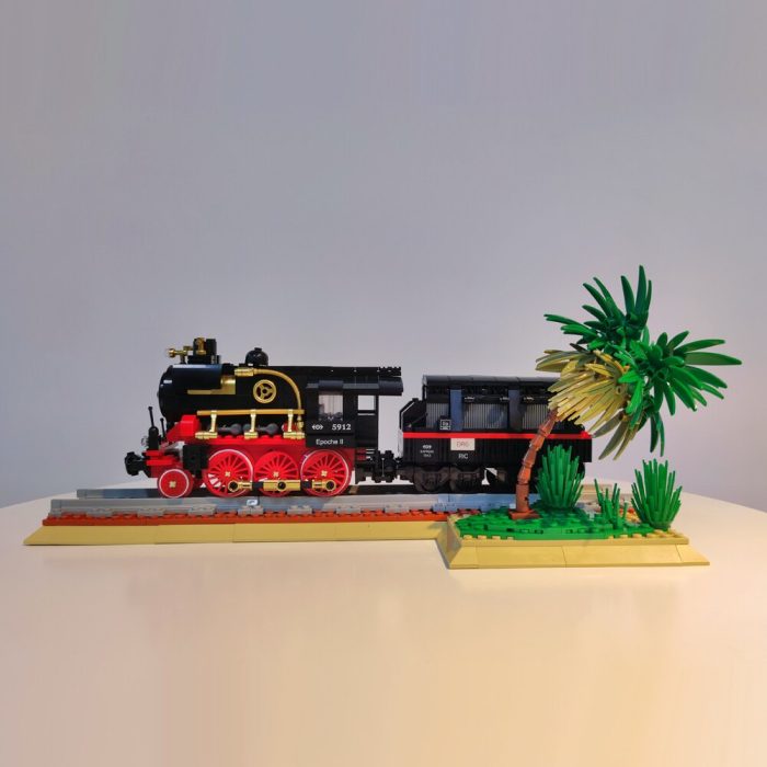 59008 Jiestar Moc Steam Locomotive Track Railway Express Ideas Train Brick Model Building Blocks Kids Toys 1 - LEPIN LEPIN Store