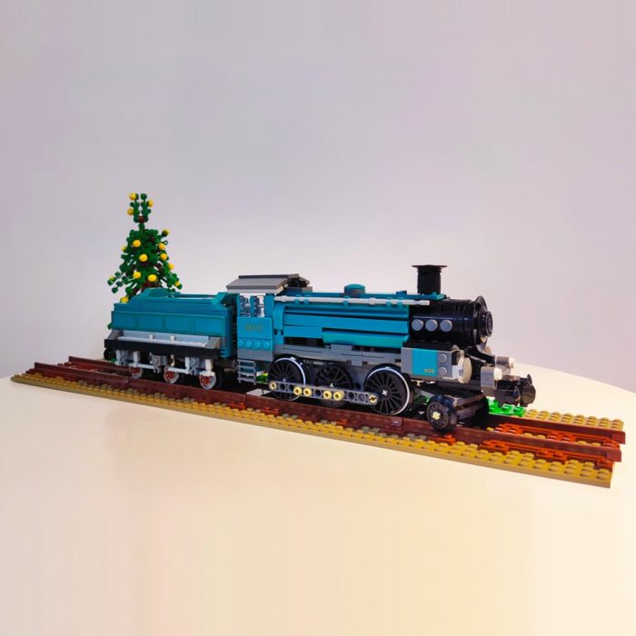 59020 Jiestar Ideas Trains Moc Retro Steam Train Green Locomotive Express Brick Technical Model Building Blocks 1 - LEPIN LEPIN Store