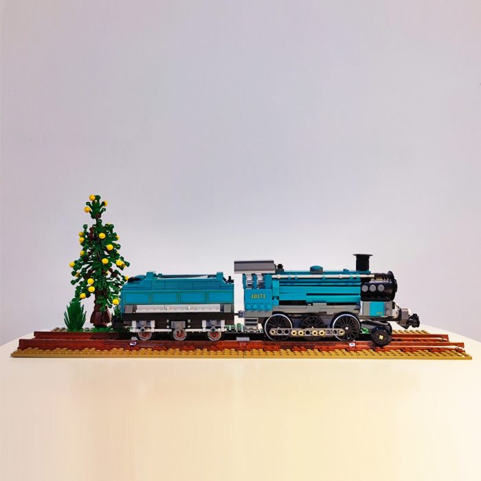 59020 Jiestar Ideas Trains Moc Retro Steam Train Green Locomotive Express Brick Technical Model Building Blocks 2 - LEPIN LEPIN Store