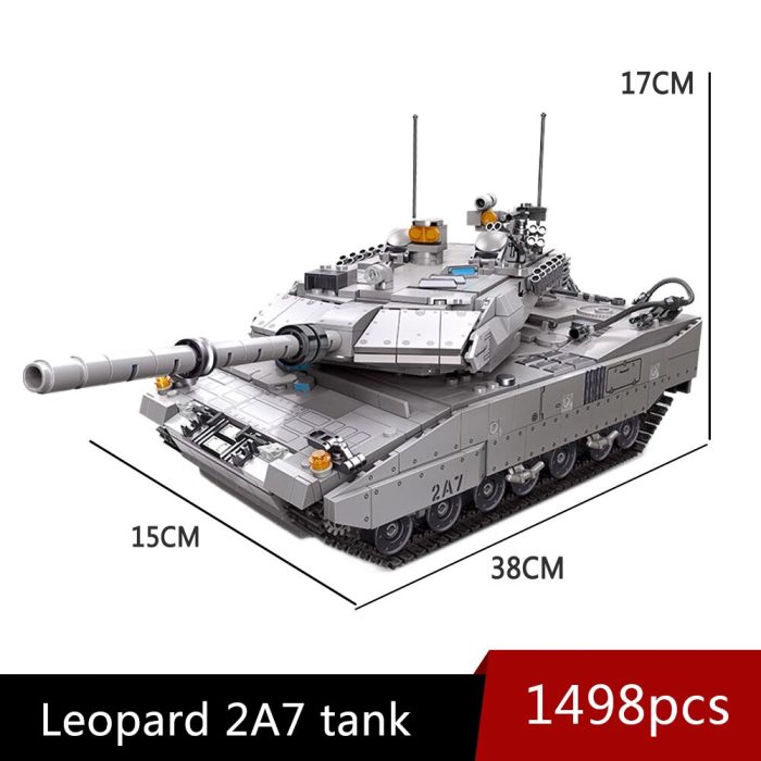 61036 Jiestar War Weapon Military Series Moc Leopard 2A7 Tank Brick Army Technical Model Building Blocks 5 - LEPIN LEPIN Store