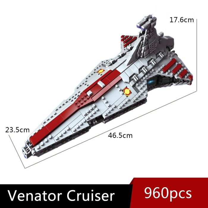 67106 JIESTAR High tech Moc Venator Attack Cruiser Fighter Destroyer Brick Technical Model Building Star Blocks 5 - LEPIN LEPIN Store