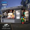 768 Pcs Cada City Street View LED Lights Coffee Store Architecture Building Blocks Friends Cafe Shop - LEPIN LEPIN Store