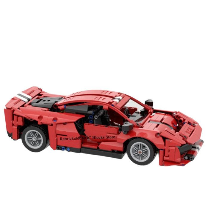 854PCS MOC 1 16 classic city supercar 488 pista static version technology racing DIY Children Toy 2 - LEPIN LEPIN Store