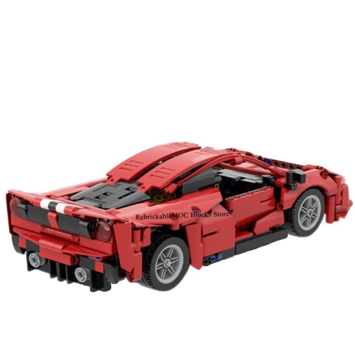 854PCS MOC 1 16 classic city supercar 488 pista static version technology racing DIY Children Toy 3 - LEPIN LEPIN Store