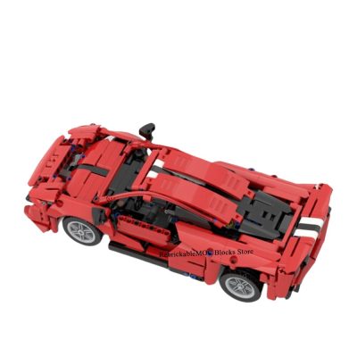 854PCS MOC 1 16 classic city supercar 488 pista static version technology racing DIY Children Toy 4 - LEPIN LEPIN Store