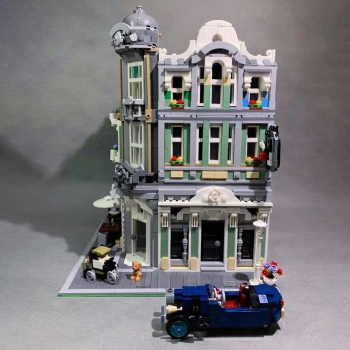 89100 Jiestar Creative Expert Moc European Jazz Cafe Shop Street View Bricks Modular House Model Building 1 - LEPIN LEPIN Store