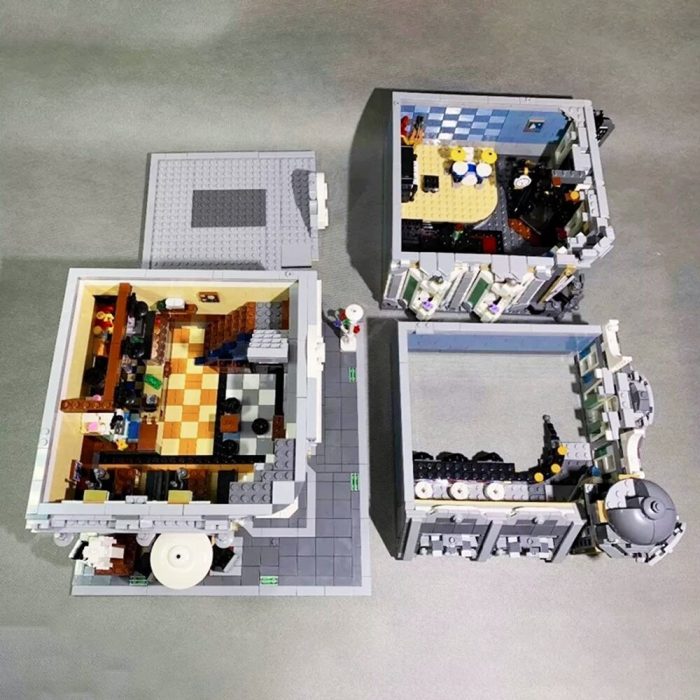 89100 Jiestar Creative Expert Moc European Jazz Cafe Shop Street View Bricks Modular House Model Building 3 - LEPIN LEPIN Store