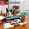 89105 jiestar Moc Creative Expert Car Wash Shop Concert Hall Street View Bricks Modular House Model - LEPIN LEPIN Store