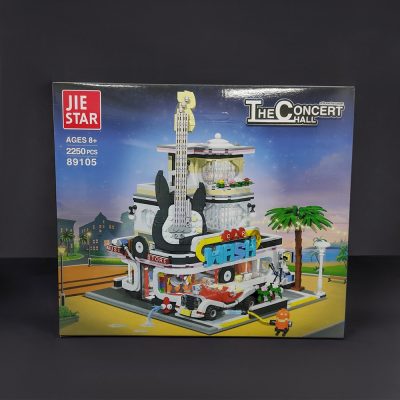 89105 jiestar Moc Creative Expert Car Wash Shop Concert Hall Street View Bricks Modular House Model 4 - LEPIN LEPIN Store