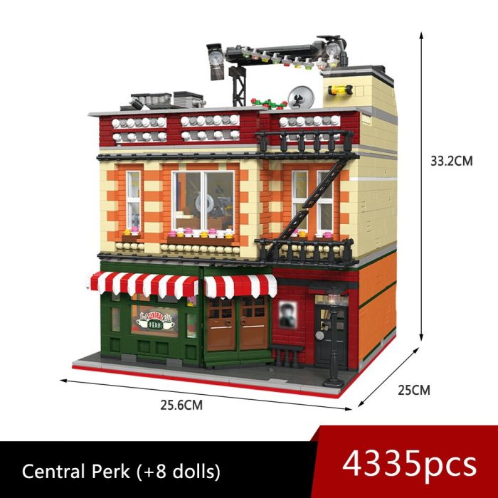 89106 JIESTAR Creative Expert Moc Street View Central Perk Friended Bricks Modular House Model Building Blocks 5 - LEPIN LEPIN Store