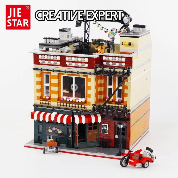 89106 JIESTAR Creative Expert Moc Street View Central Perk Friended Bricks Modular House Model Building Blocks - LEPIN LEPIN Store