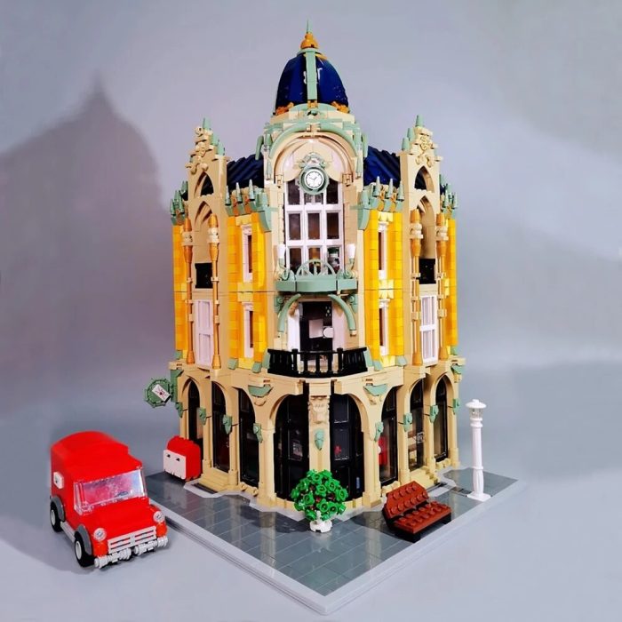 89111 JIESTAR Creative Expert MOC Street View Corner Post Office Bricks Model Modular House Building Blocks 3 - LEPIN LEPIN Store