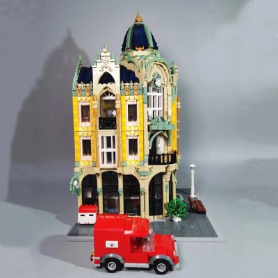 89111 JIESTAR Creative Expert MOC Street View Corner Post Office Bricks Model Modular House Building Blocks 4 - LEPIN LEPIN Store