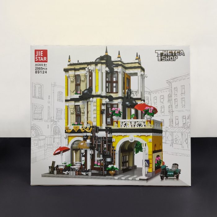 89124 JIESTAR Creative Expert Moc City Street View Tea Shop Bricks Modular House Building Blocks Model 1 - LEPIN LEPIN Store