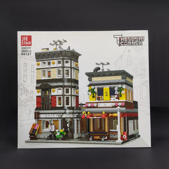 89127 JIESTAR Creative Expert Street View Moc Sushi Corner Shop Bricks Modular House Model Building Blocks 1 - LEPIN LEPIN Store