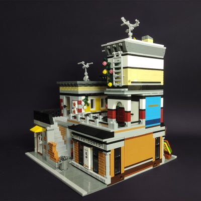 89127 JIESTAR Creative Expert Street View Moc Sushi Corner Shop Bricks Modular House Model Building Blocks 4 - LEPIN LEPIN Store