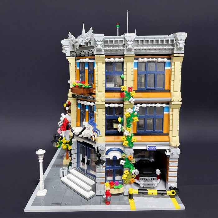 89134 JIESTAR Creative Expert Street View Police Station Moc Bricks Moduler House Building Blocks Model Toys 4 - LEPIN LEPIN Store