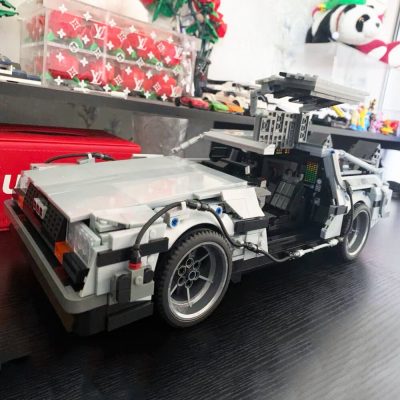 92004 JIESTAR High tech Moc Return To The Future DMC 12 Time Machine Super Racing Car 2 - LEPIN LEPIN Store