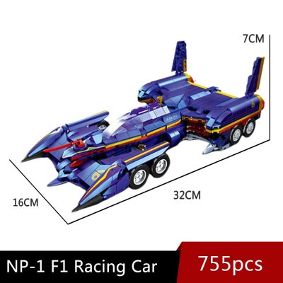 92030 755pcs Jiestar High tech Moc Aoi Zard NP 1 F1 Formula One Super Speed Racing 5 - LEPIN LEPIN Store