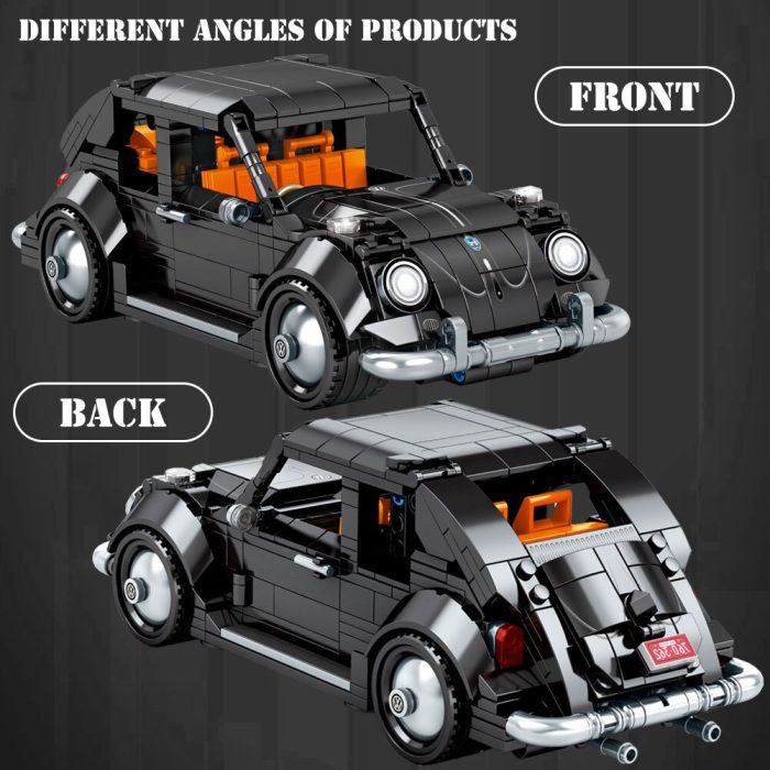 BZDA Antique Cars Buliding Blocks Retro Classic Cars City Model Bricks Speed Champion Supercar Race Kds 5 - LEPIN LEPIN Store