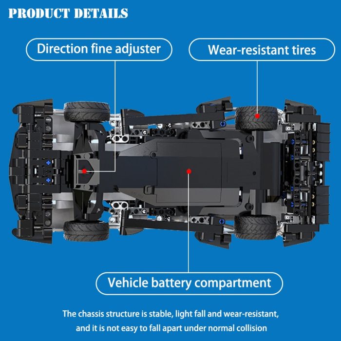 BZDA City APP RC Car Building Blocks Speed Champion Sports Car App Remote Control Car Model 1 - LEPIN LEPIN Store