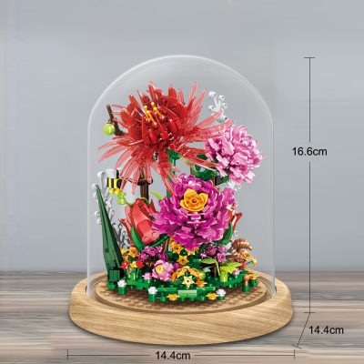 BZDA City Creativity Immortal Flower Building Block Friends Rose Ornament Home Decoration DIY Bricks Toy For 5 - LEPIN LEPIN Store