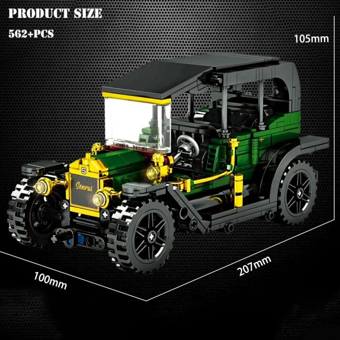 BZDA Classic Pull Back Car Mode Building Blocks Retro Car Building Blocks Architecture Bricks Toys Christmas 1 - LEPIN LEPIN Store