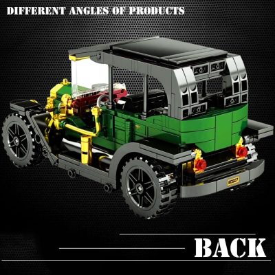 BZDA Classic Pull Back Car Mode Building Blocks Retro Car Building Blocks Architecture Bricks Toys Christmas 2 - LEPIN LEPIN Store