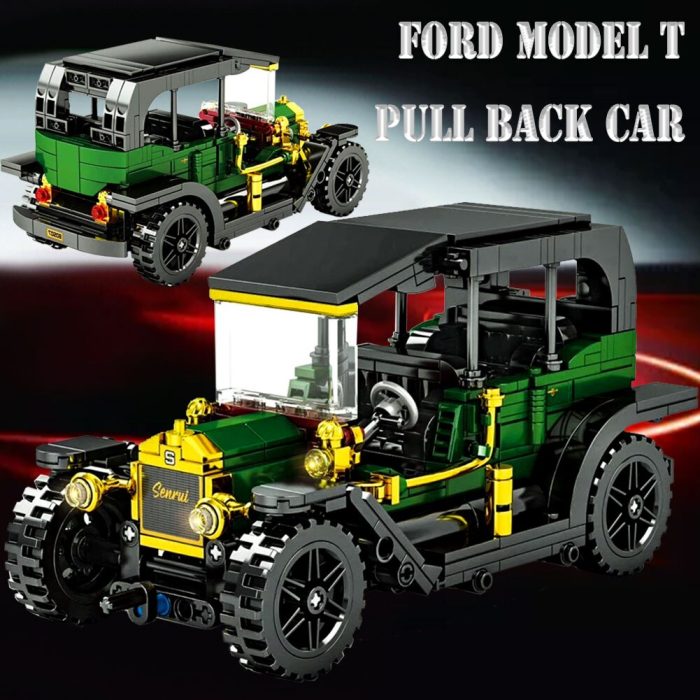 BZDA Classic Pull Back Car Mode Building Blocks Retro Car Building Blocks Architecture Bricks Toys Christmas 4 - LEPIN LEPIN Store