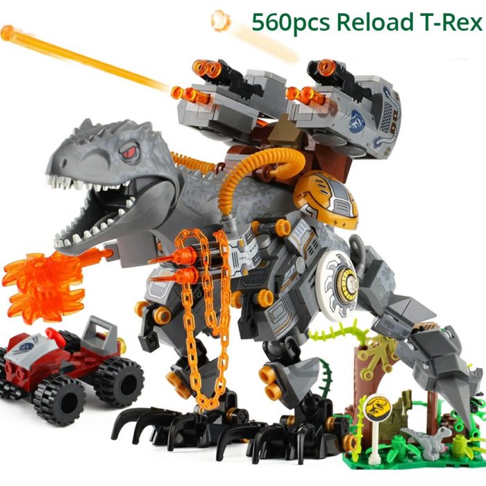 BZDA High Tech Dinosaur Toys For Childing Creative Series Dinosaurios Jurassic World Building Blocks Mechanical MOC 2 - LEPIN LEPIN Store