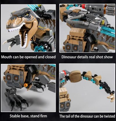 BZDA High Tech Dinosaur Toys For Childing Creative Series Dinosaurios Jurassic World Building Blocks Mechanical MOC 5 - LEPIN LEPIN Store