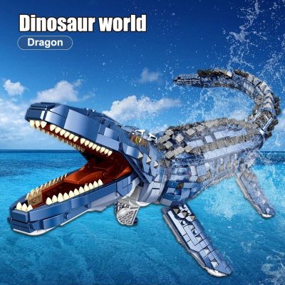 BZDA Jurassic Park Dinosaur Deep Sea Mosasaur Brontosaurus Tyrannosaurus Rex Model Building Blocks For Boys Toys 2 - LEPIN LEPIN Store