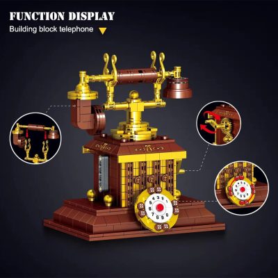 BZDA Mini Blocks Classic Retro Telephone Radio Building Blocks Sewing Machine Phonograph Bricks MOC Set Toys 2 - LEPIN LEPIN Store