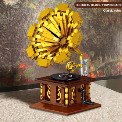 BZDA Mini Blocks Classic Retro Telephone Radio Building Blocks Sewing Machine Phonograph Bricks MOC Set Toys 5 - LEPIN LEPIN Store