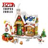 BZDA Mini Street Building Blocks Architecture Merry Christmas Snowman Deer Tree House Girl Friends City Bricks - LEPIN LEPIN Store