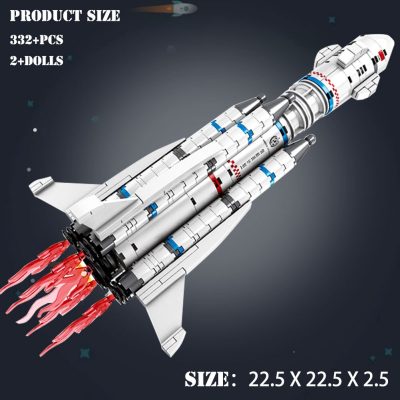 BZDA Technology Rocket Blocks Spitfire Wandering Earth Launch Vehicle Model Children s Toys Building Blocks 2 - LEPIN LEPIN Store