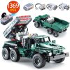 Cada 1369PCS RC Rocket Launcher Truck Car Building Blocks Military Power Funcation MOC Bricks Toys for - LEPIN LEPIN Store